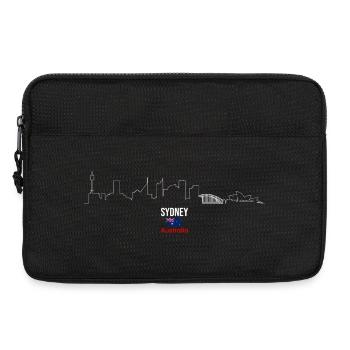 Sydney Skyline Line Art Australien - Laptoptasche 13" - Schwarz - Vorne
