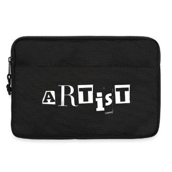 Künstlertypografie - Laptoptasche 13" - Schwarz - Vorne