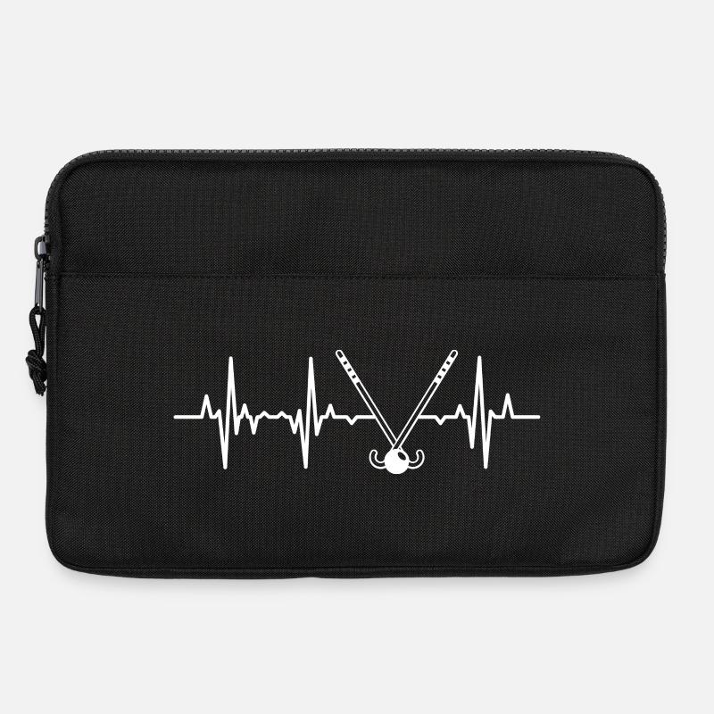 Feldhockey Herzschlag - Laptoptasche 13" - Schwarz