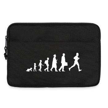Vom Kind zum Läufer - Laptoptasche 13" - Schwarz - Vorne
