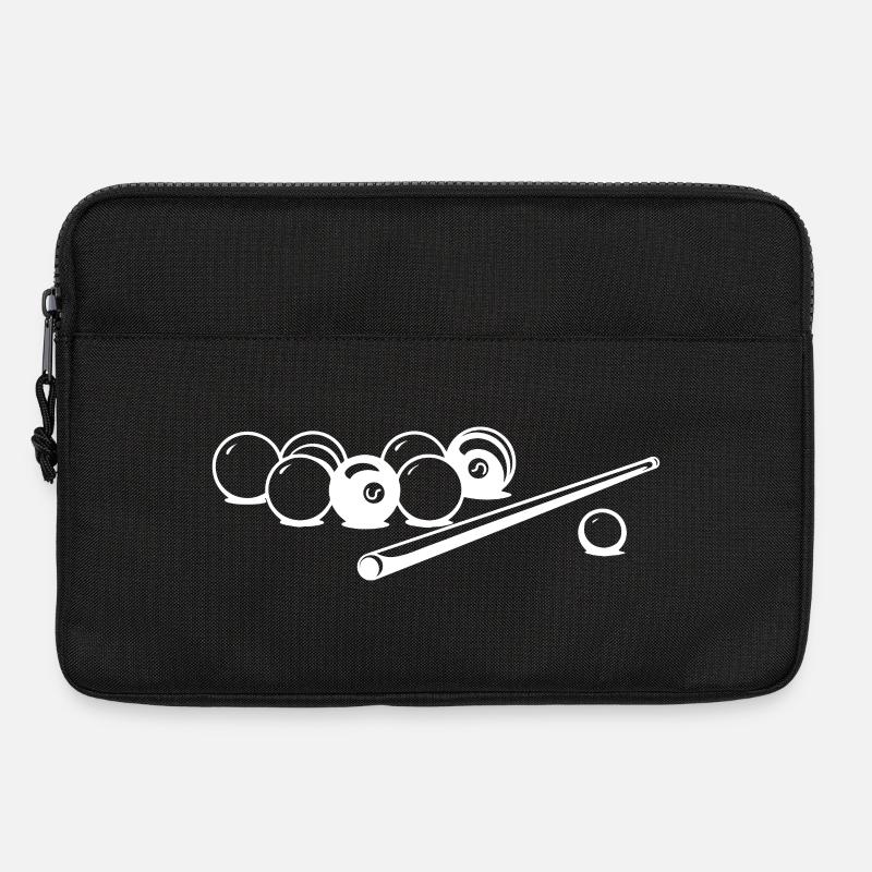 Billardkugeln Zeichnung - Laptoptasche 13" - Schwarz