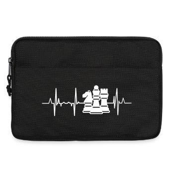 Schach Herzklopfen - Laptoptasche 13" - Schwarz - Vorne