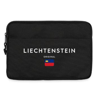 Flagge von Liechtenstein - Laptoptasche 13" - Schwarz - Vorne
