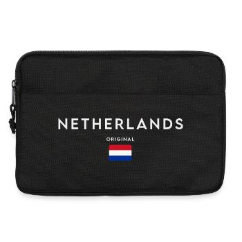 Drapeau de la Hollande, fierté néerlandaise - Sacoche pour ordinateur portable 13 pouces - noir - Devant