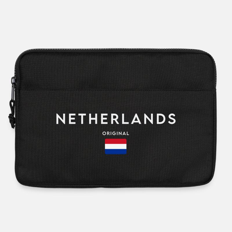 Flagge von Holland, holländischer Stolz - Laptoptasche 13" - Schwarz
