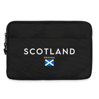 Flag of Scotland, Scottish pride - Laptop bag 13" - black - Front