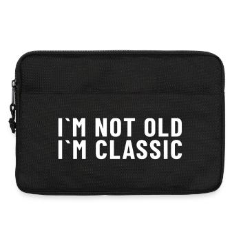 Ich bin nicht alt, ich bin klassisch - Laptoptasche 13" - Schwarz - Vorne