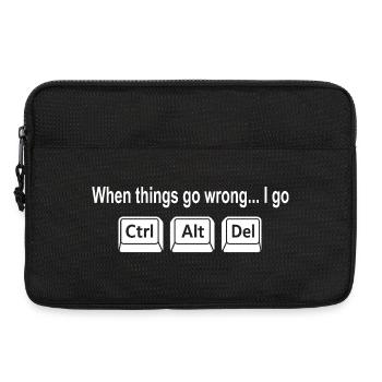 Programmierer Tastenkombination Nerd Humor - Laptoptasche 13" - Schwarz - Vorne