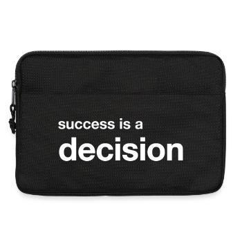 success is a decision - Laptop bag 13" - black - Front