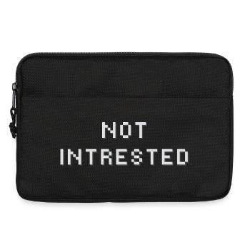 Not Intrested print - Laptop bag 13" - black - Front