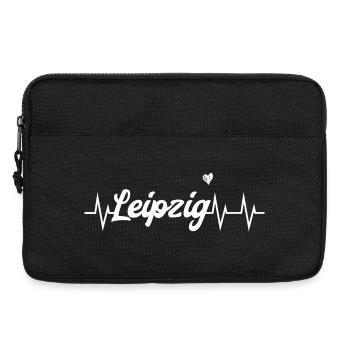 Heartbeat Leipzig - Laptoptasche 13" - Schwarz - Vorne