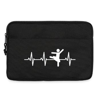 Ballet Dancer Cardiogram - Laptop bag 13" - black - Front