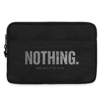 Nothing And That’s the Point Minimalistic Design - Laptop bag 13" - black - Front