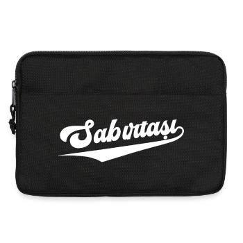 Kreatives SABIRTASI (türk) Zitat – Geduldstein  - Laptoptasche 13" - Schwarz - Vorne