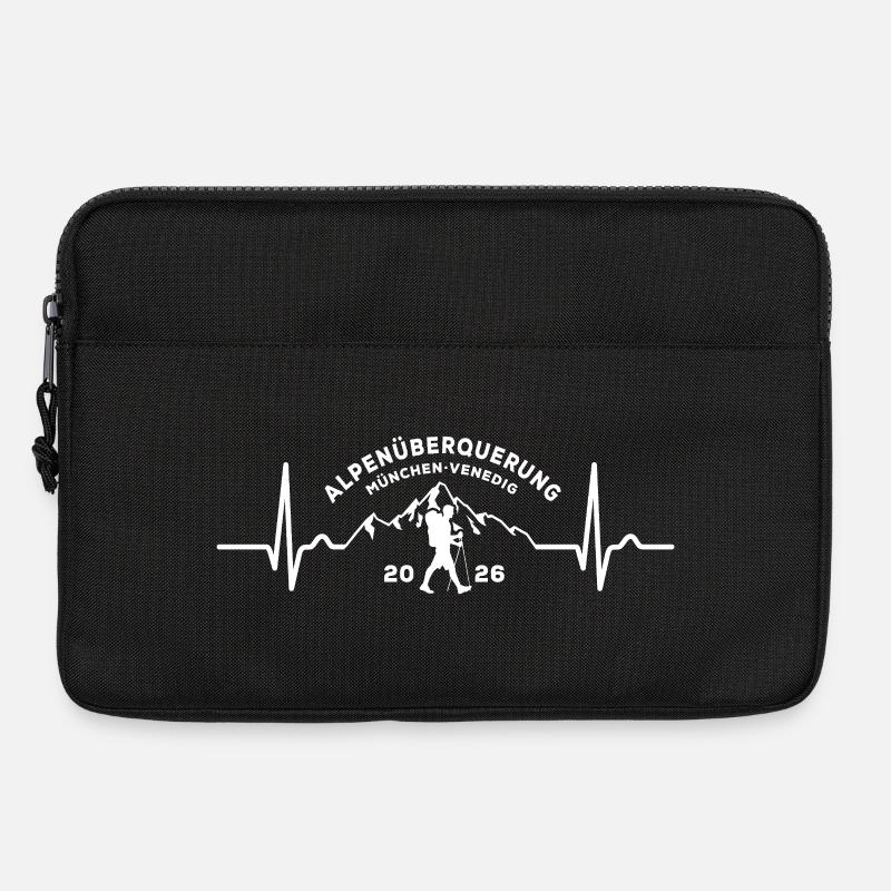 Alpenüberquerung 2026 München Venedig - Laptoptasche 13" - Schwarz