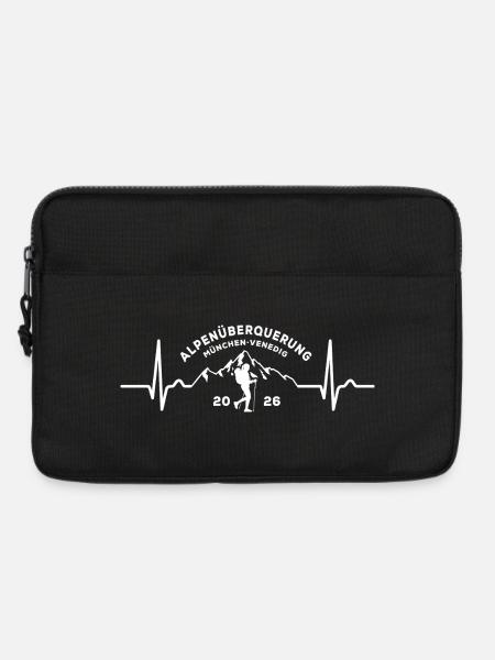 Alpenüberquerung 2026 München Venedig, Wandern - Laptoptasche 13" - Schwarz