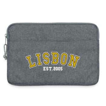 Lisbon Est. 2005 - Laptop bag 13" - heather grey - Front
