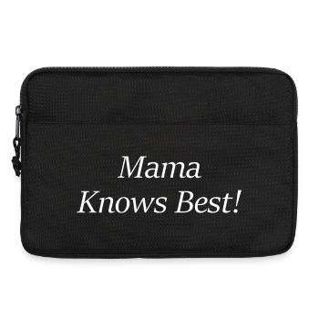 Mama Knows Best - Laptoptasche 13" - Schwarz - Vorne