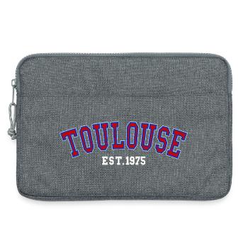 Toulouse Est. 1975 - Sacoche pour ordinateur portable 13 pouces - gris chiné - Devant