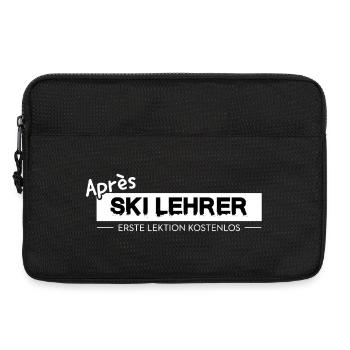 Moniteur d’après-ski Design Skiing Party Autriche - Sacoche pour ordinateur portable 13 pouces - noir - Devant