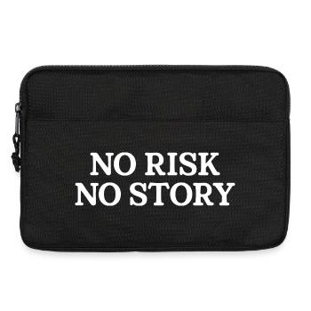 No Risk No Story - Laptop bag 13" - black - Front