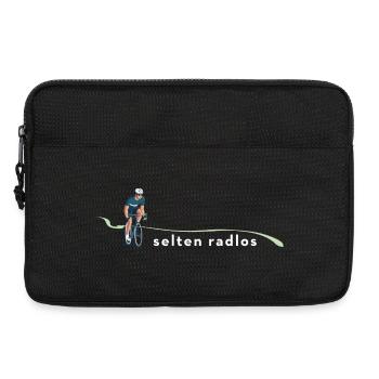 Selten Radlos – Rennrad Radsport Wortspiel Bike - Laptoptasche 13" - Schwarz - Vorne