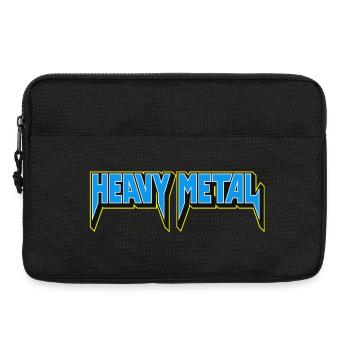 Heavy Metal Typographic Emblem - Laptop bag 13" - black - Front