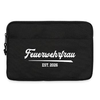 Firefighter 2026 Volunteer Fire Brigade Women FFW - Laptop bag 13" - black - Front