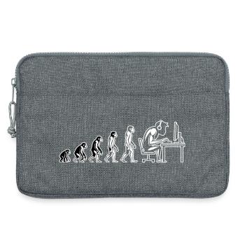 Menschliche Entwicklung Büro Humor - Laptoptasche 13" - Grau meliert - Vorne