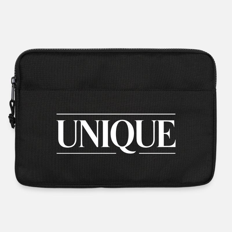 Unique Einzigartig Unikat Selbstwert Einzig Artig - Laptoptasche 13" - Schwarz