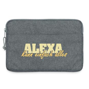 Frau Alexa - Laptoptasche 13" - Grau meliert - Vorne
