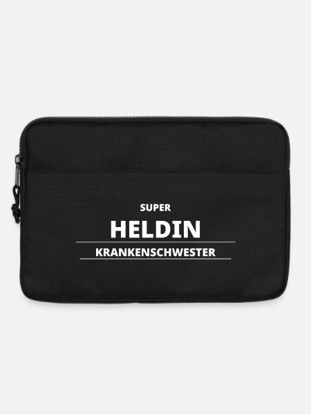 SUPER HELDIN KRANKENSCHWESTER - Laptoptasche 13" - Schwarz