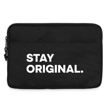 Reste original – Design minimaliste - Sacoche pour ordinateur portable 13 pouces - noir - Devant