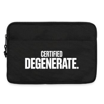 Certified Degenerate - Funny Gen Alpha Memes - Laptop bag 13" - black - Front