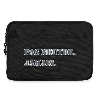 NOT NEUTRAL. NEVER. - Laptop bag 13" - black - Front