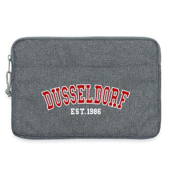 Düsseldorf gegründet 1986 - Laptoptasche 13" - Grau meliert - Vorne