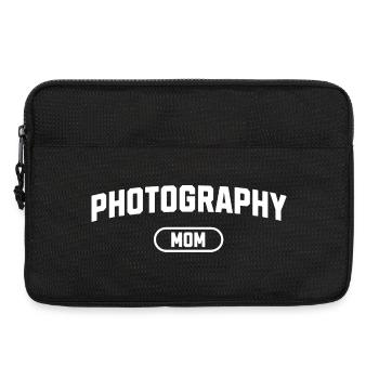 Maman photographe - Sacoche pour ordinateur portable 13 pouces - noir - Devant