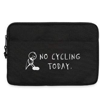 Pas de vélo aujourd’hui – Diction du vélo - Sacoche pour ordinateur portable 13 pouces - noir - Devant
