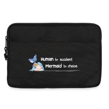 Human by Accident – Mermaid by Choice - Laptoptasche 13" - Schwarz - Vorne