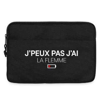 ICH KANN NICHT, ICH BIN FAUL. | Humor - Laptoptasche 13" - Schwarz - Vorne