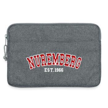 Nuremberg Est. 1966 - Laptop bag 13" - heather grey - Front