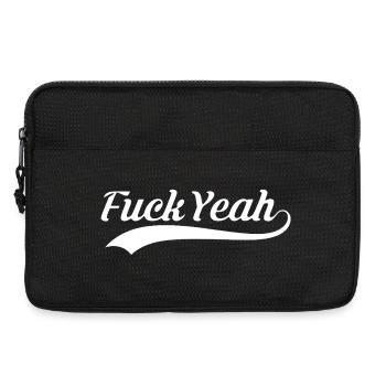 Fuck Yeah Vintage Script Logo - Sacoche pour ordinateur portable 13 pouces - noir - Devant