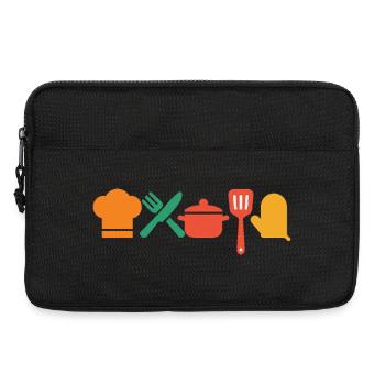 Magie de cuisine – Cuisiner et profiter avec style - Sacoche pour ordinateur portable 13 pouces - noir - Devant