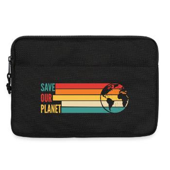Chemise Save Our Planet Environnement rétro - Sacoche pour ordinateur portable 13 pouces - noir - Devant