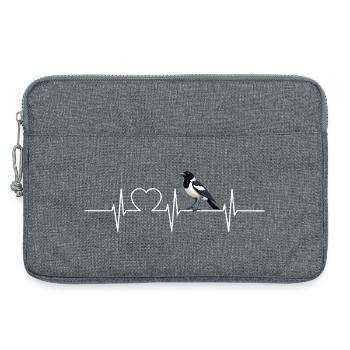 Elstern Elster - Laptoptasche 13" - Grau meliert - Vorne