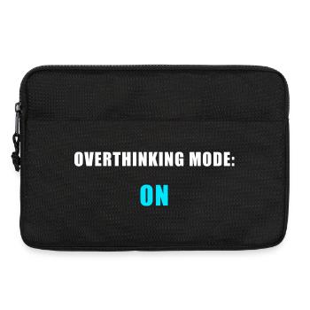 Overthinking Mode On Shirt - lustig Humor - Laptoptasche 13" - Schwarz - Vorne