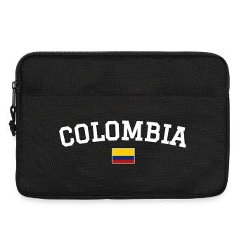 Kolumbien Flagge Design Weiss - Laptoptasche 13" - Schwarz - Vorne
