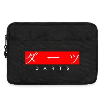 Darts | japanische Schriftzeichen | Kanji - Laptoptasche 13" - Schwarz - Vorne