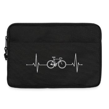 Velo Bicyclette Battement Coeur Heartbeat Cycling - Sacoche pour ordinateur portable 13 pouces - noir - Devant