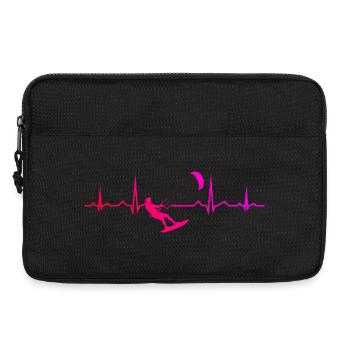 The water sports enthusiasts and kitesurfing go together - Laptop bag 13" - black - Front